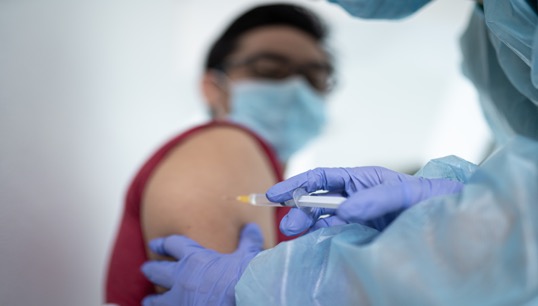 Image:Many have benefited from shipping companies and seafarer welfare organisations providing vaccinations for visiting seafarers, Nautilus and the UKCS now ask for the UK government to confirm policy in support of this. Image: Getty Images