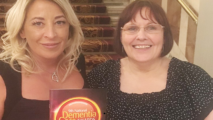 Image:Alison Ellison (right) who provides specialist dementia care at Mariners Park was nominated by Care Home manager Jane Davies manager.