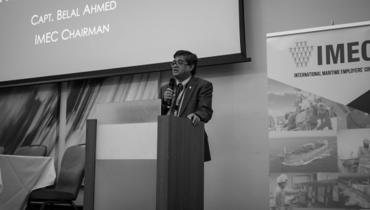 Image:International Maritime Employers' Council chairman Captain Belal Ahmed signed the letter on behalf of the JNG. Image: IMEC