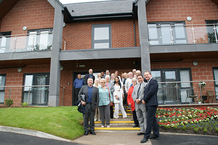 Image: group shot at the opening of John Fay House Image: group shot at the opening of John Fay House