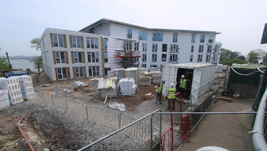 Image:The new development taking shape at Nautilus Mariners' Park during May 2024. All images: Time-lapse Manchester